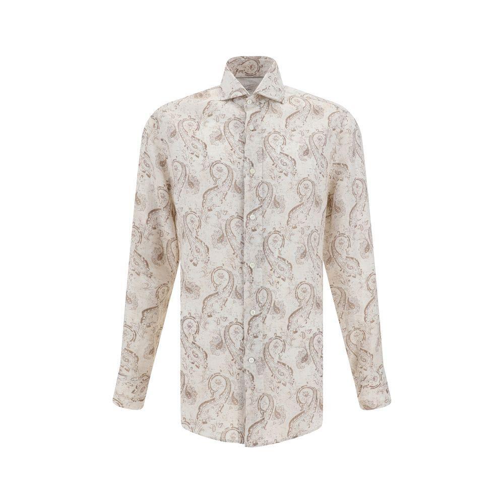 Brunello Cucinelli Paisley design Shirt BR-MM6881718C001-XXL