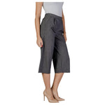Vero Moda Black And White Polyester Cropped Pant VE-15818902438-42/30