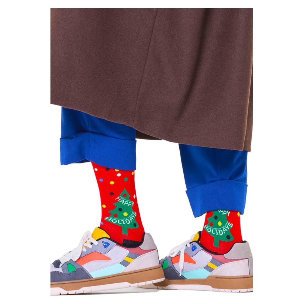 Happy Socks Red Cotton Tights & Sock