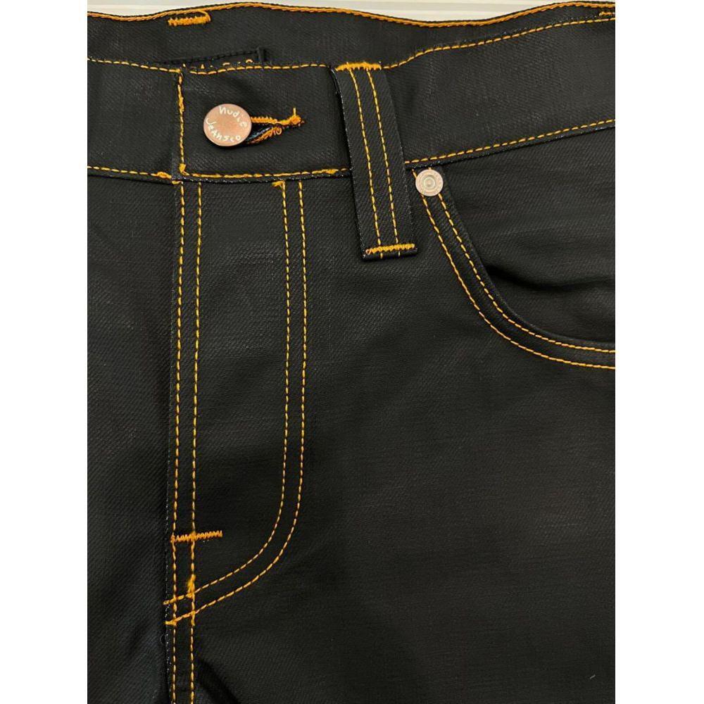Nudie Jeans Black Cotton Men's Jean NU-24760-W28
