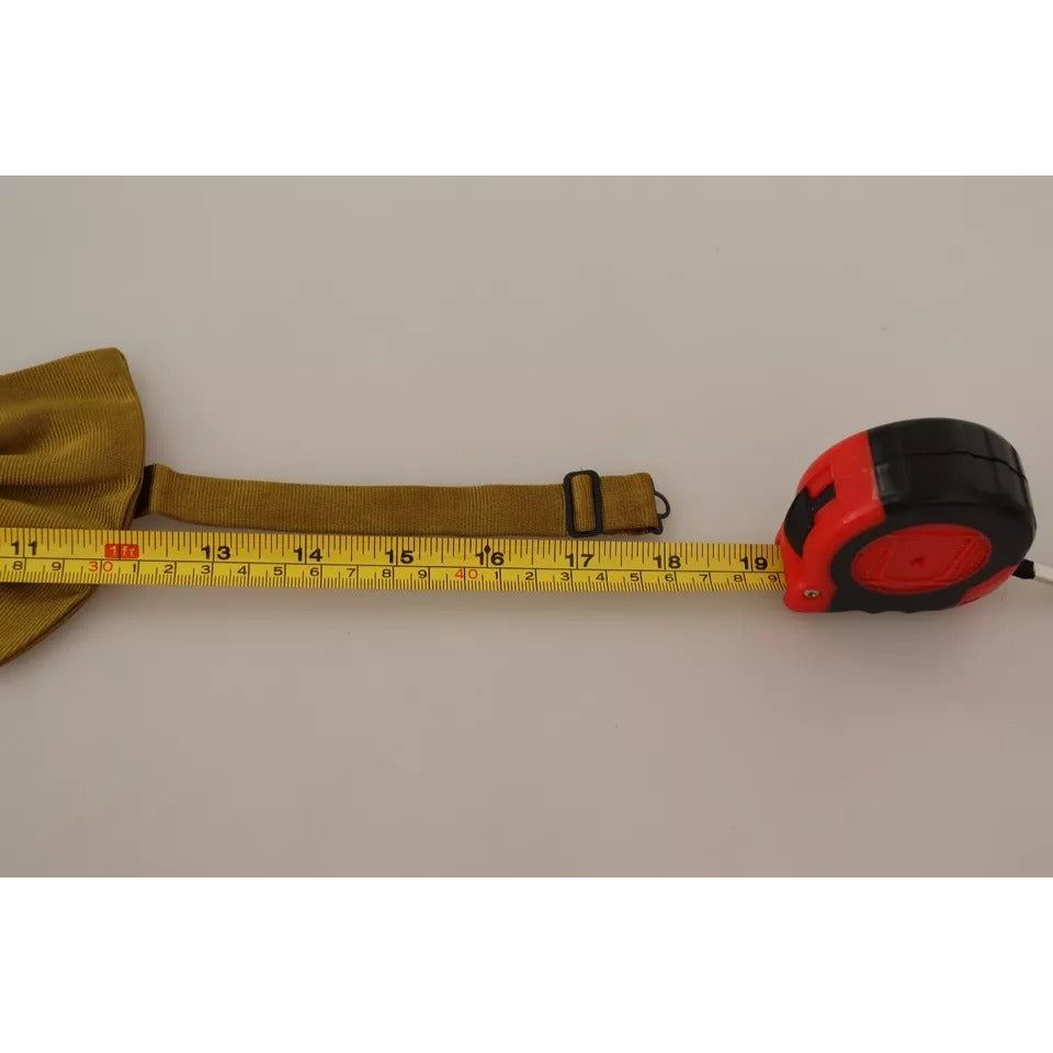 Dolce & Gabbana Yellow Mustard 100% Silk Butterfly Bow Tie Men FT3511