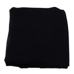 Dolce & Gabbana Black Solid Silk Wool Fringe Wrap Scarf MS6075