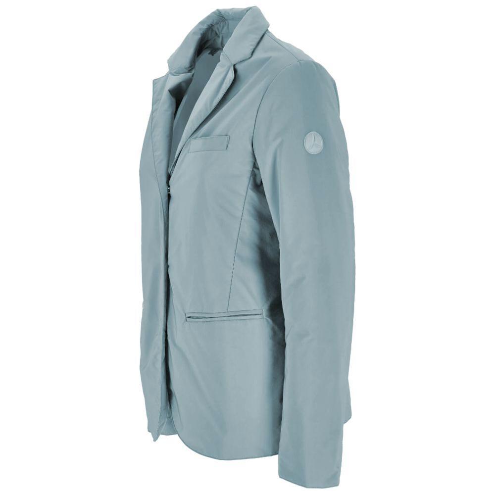 People Of Shibuya Light Blue Polyester Women Jacket PE-14554-IT40|S