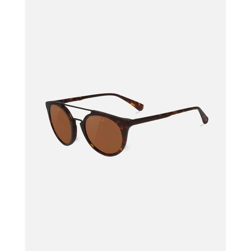 Vuarnet brown acetate sunglasses with round lenses and tortoiseshell frame, suitable for unisex fashion, item VL16020003212.