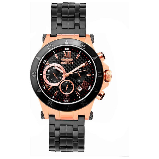 Bobroff Black Stainless Steel Watch