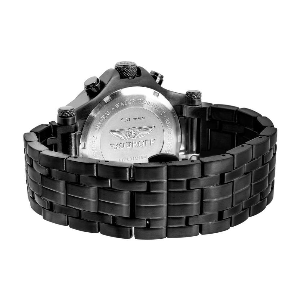 Bobroff Black Stainless Steel Watch