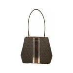 Michael Kors Medium Pratt Bucket Shoulder Bag Purse Brown 80638