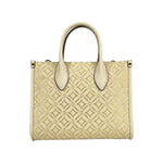 Michael Kors Mirella Small Top Zip Crossbody Tote Bag Creme 83547