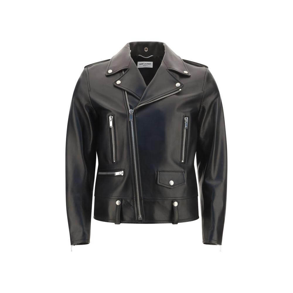Saint Laurent Leather Jacket Saint Laurent Dark Slate Gray