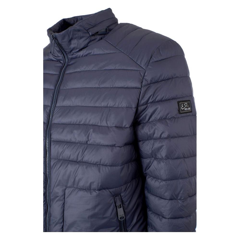Yes Zee Blue Nylon Jacket YE-14590-S