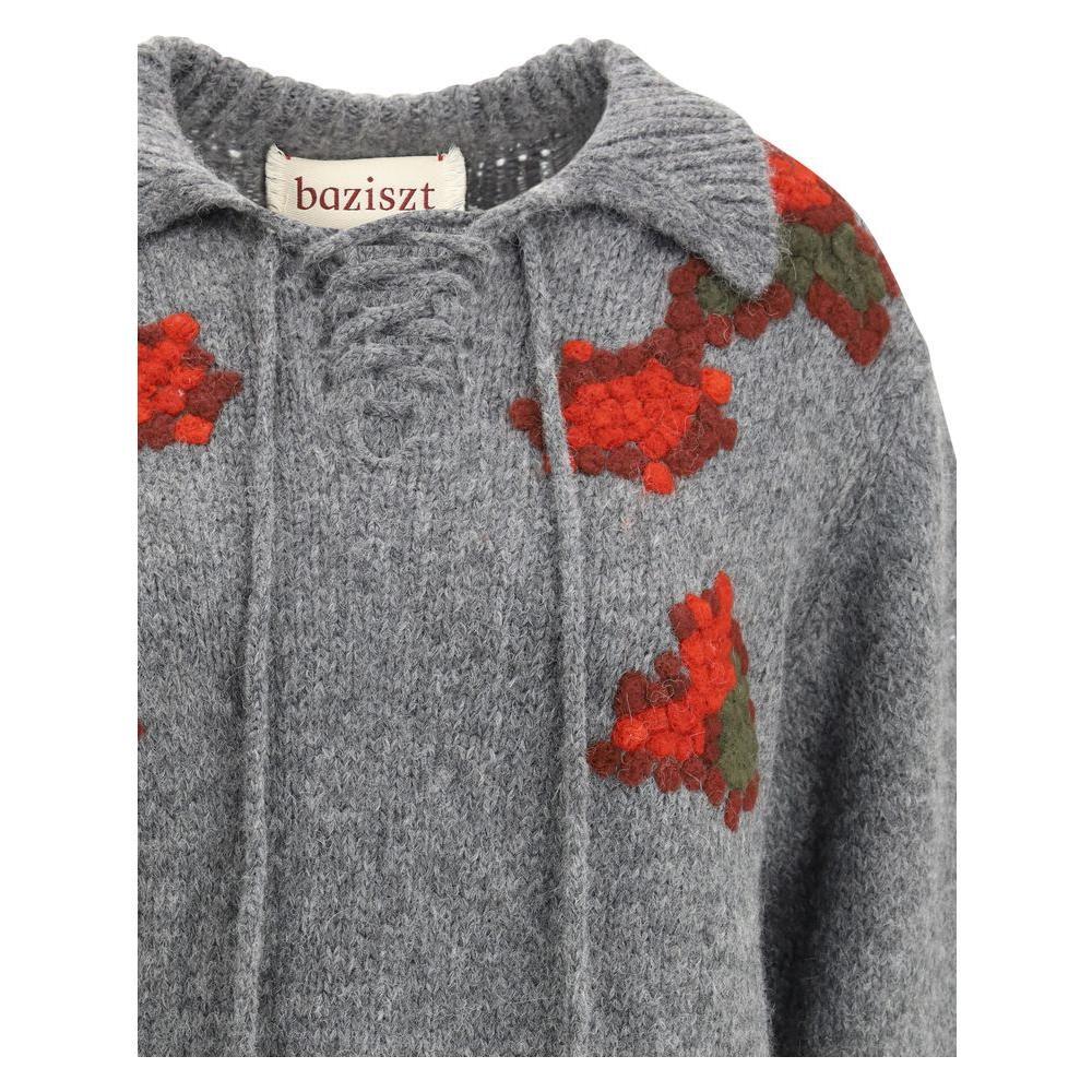 Baziszt Graphite Sweater BA-GR157KNLIGHTGRAY-L