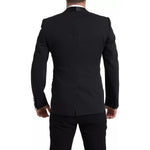 Dolce & Gabbana Black Wool Single Breasted MARTINI Blazer JKT3689-48