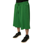 Dolce & Gabbana Green Cotton Blend Men Bermuda Shorts PAN75660-60