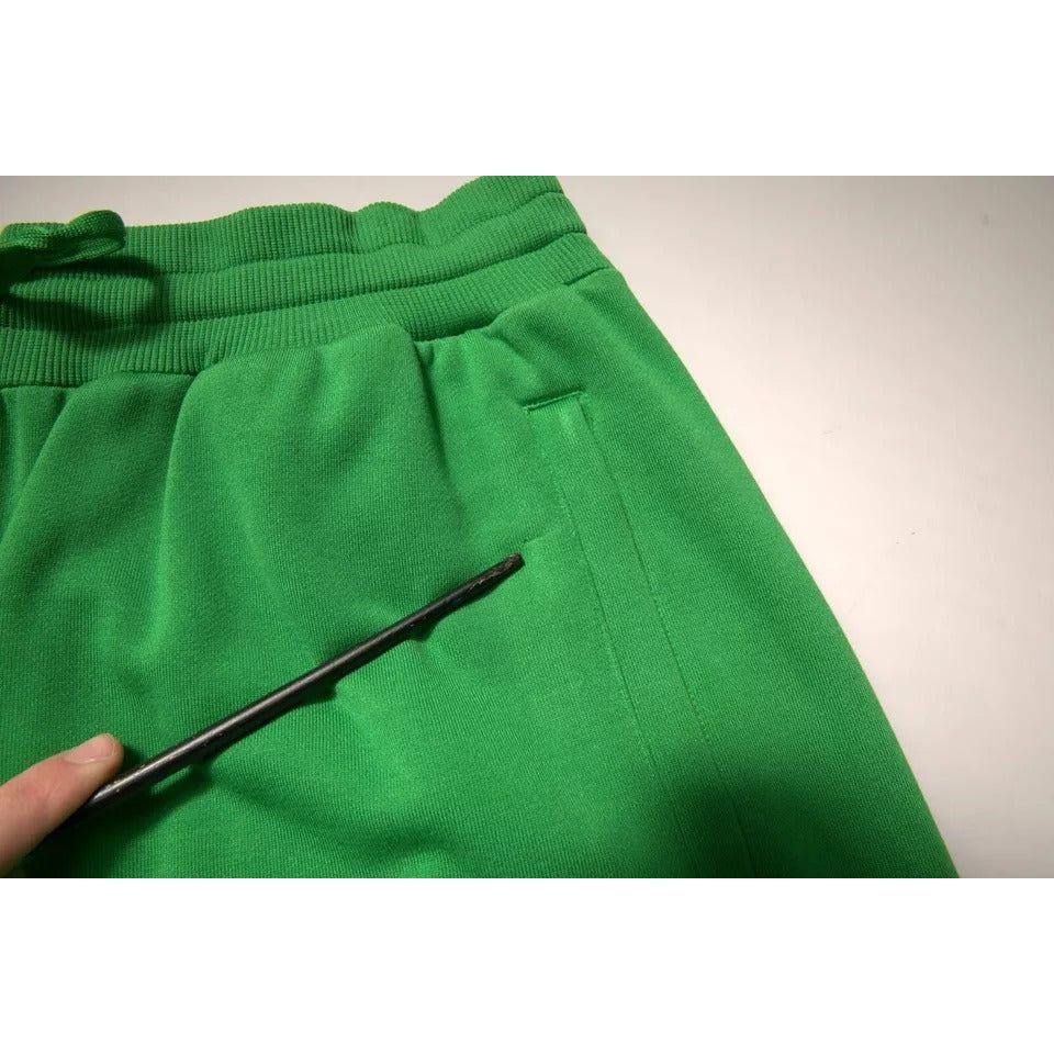 Dolce & Gabbana Green Cotton Blend Men Bermuda Shorts PAN75660-60