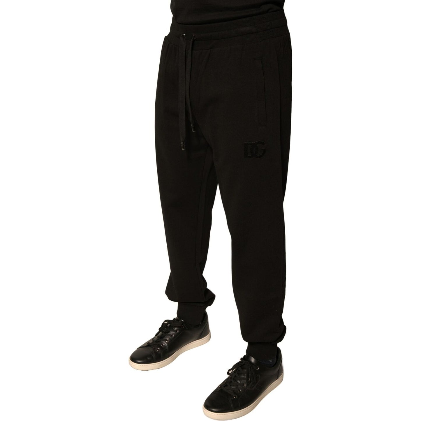 Dolce & Gabbana Black Cotton Jogger Men Sweatpants Pants PAN75665-50