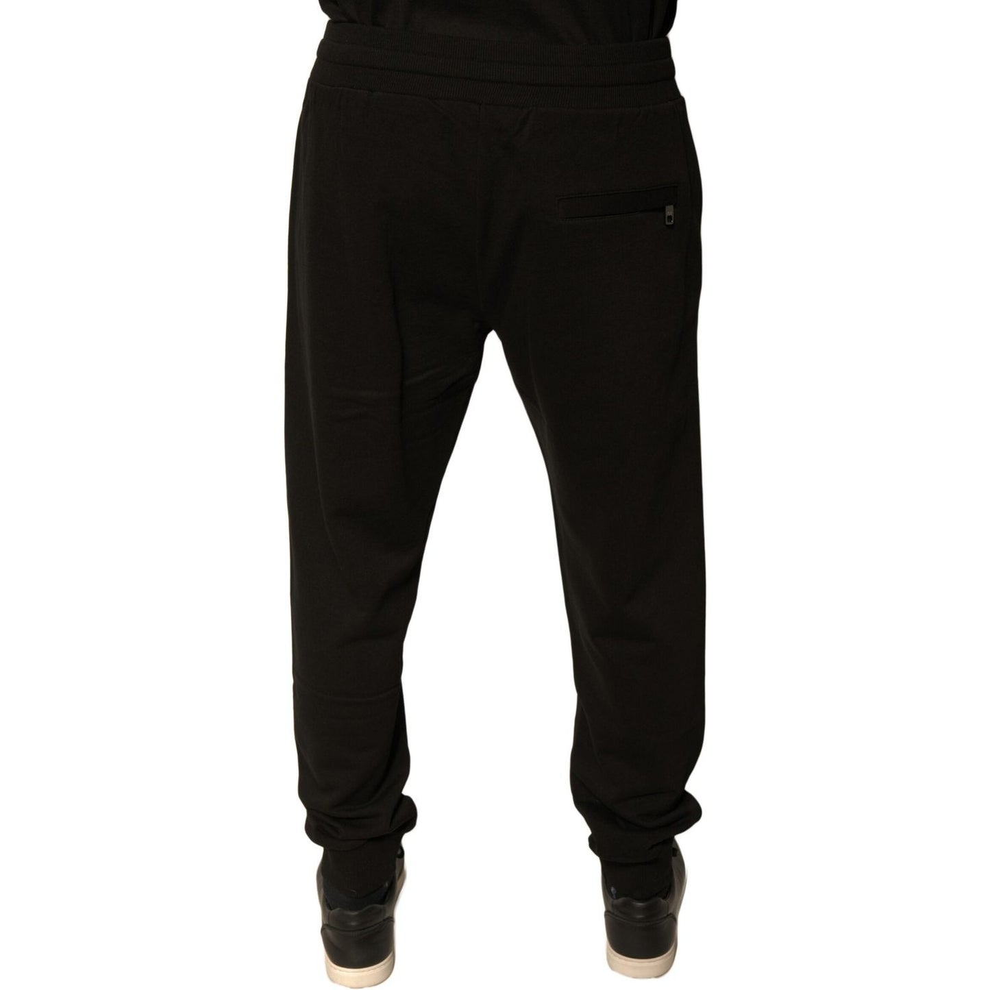 Dolce & Gabbana Black Cotton Jogger Men Sweatpants Pants PAN75665-50
