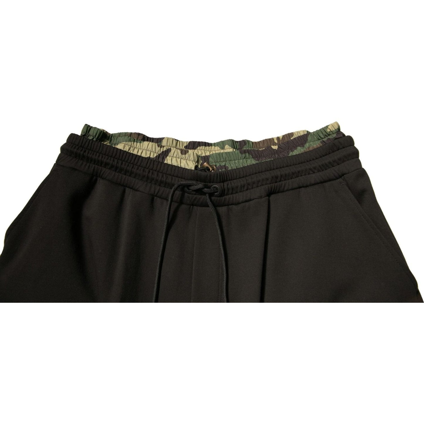Dolce & Gabbana Black Camouflage Cotton Jogger Cargo Pants PAN75673-44