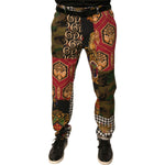 Dolce & Gabbana Multicolor Patchwork Men Dress Pants PAN75674-46