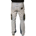 Dolce & Gabbana Light Blue Cotton Cargo Straight Denim Jeans PAN75676-48