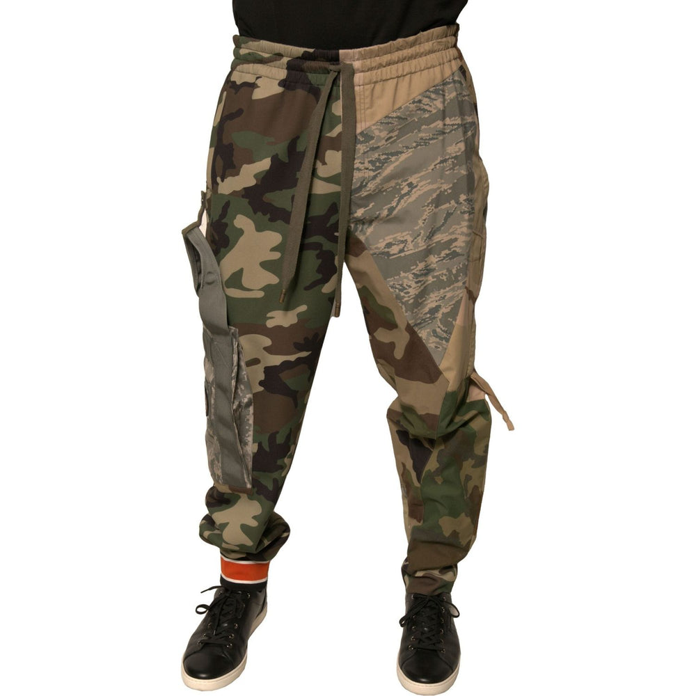 Dolce & Gabbana Multicolor Camouflage Jogger Sweatpants Pants PAN75677-48