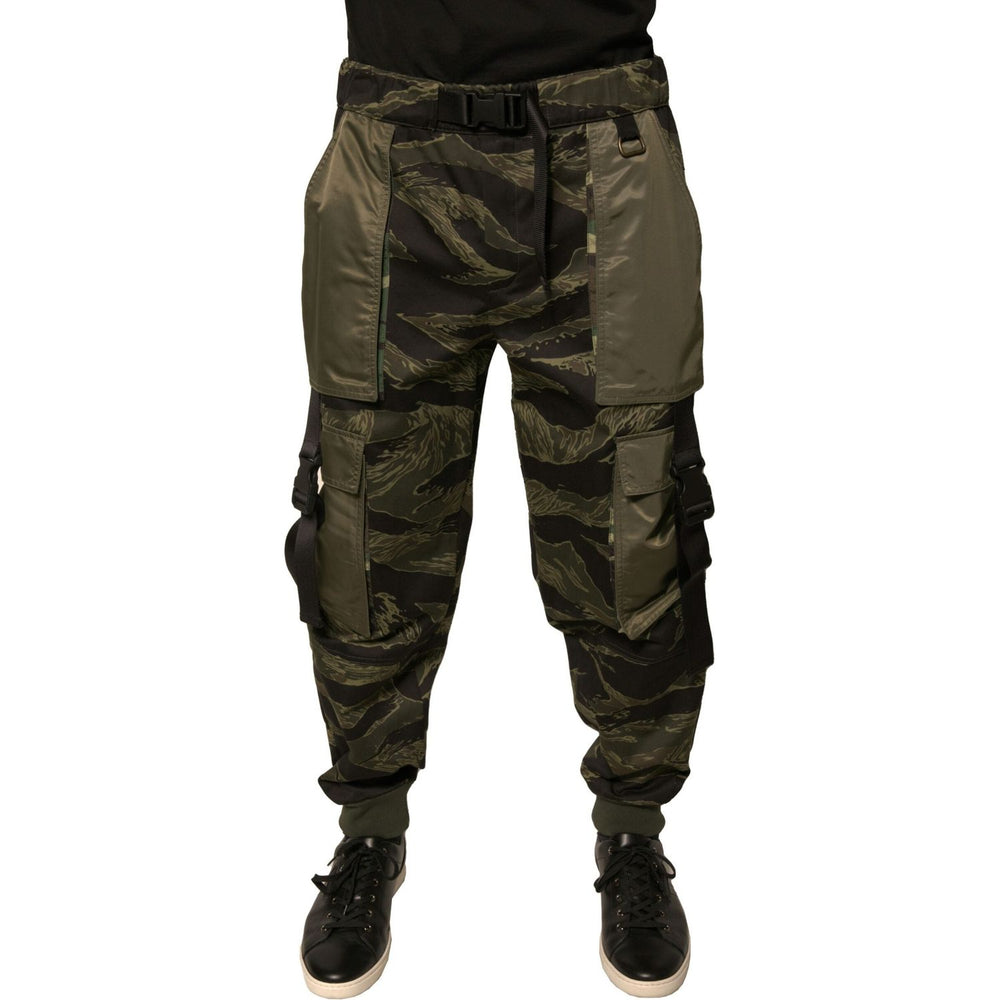 Dolce & Gabbana Green Cotton Jogger Cargo Pants PAN75685-50