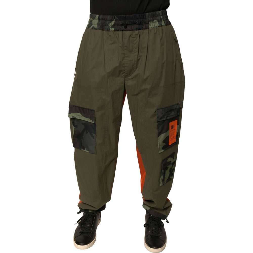 Dolce & Gabbana Multicolor Camouflage Jogger Cargo Pants PAN75693-48