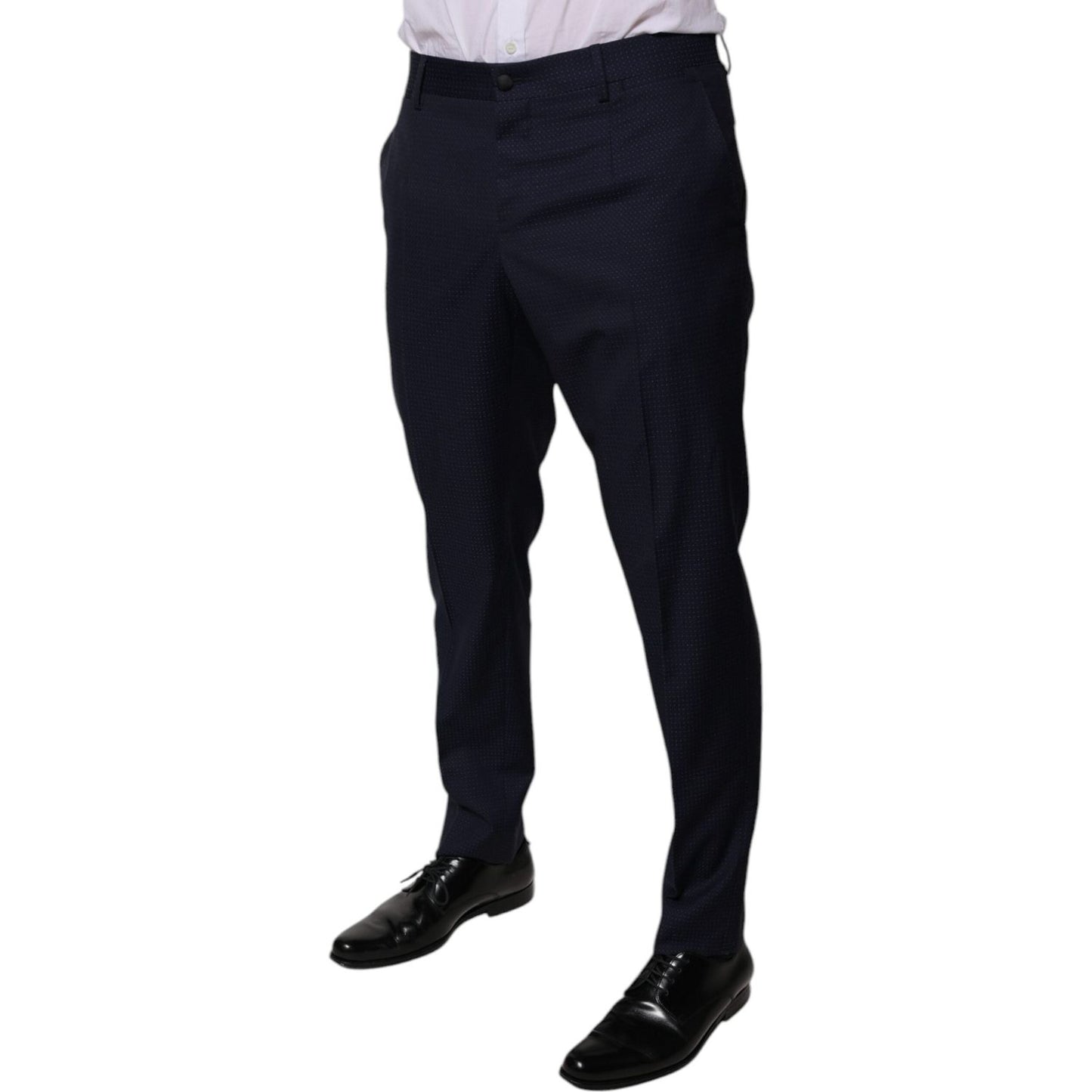 Dolce & Gabbana Dark Blue Cotton Men Dress Pants PAN75768-46
