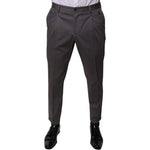 Dolce & Gabbana Dark Gray Mid Waist Dress Pants PAN75769-48