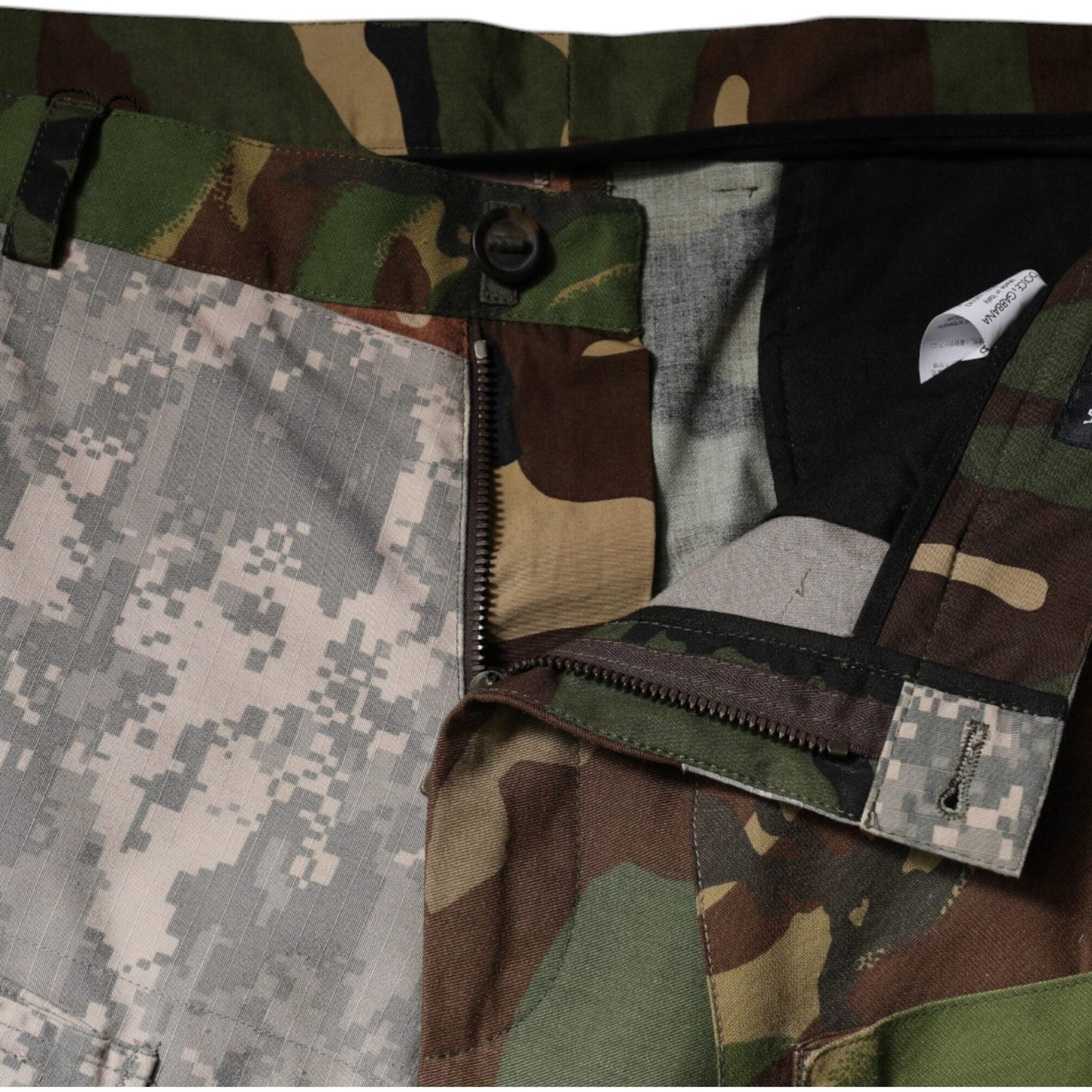 Dolce & Gabbana Multicolor Patchwork Camouflage Cargo Pants PAN75911-48