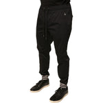 Dolce & Gabbana Black Cotton Stretch Jogger Sweatpants Pants PAN76043-50