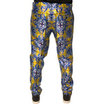 Dolce & Gabbana Multicolor MajolicaSilk Skinny Pants PAN76154-52
