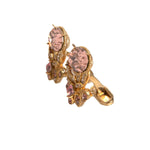 Dolce & Gabbana Gold Tone 925 Sterling Silver Crystal Cufflink