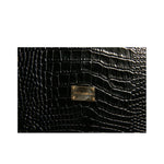 Dolce & Gabbana Elegant Black Leather Logo Plaque Holder Catalogue Case SMY10622