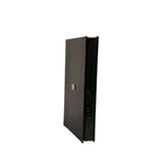 Dolce & Gabbana Elegant Black Leather Logo Plaque Holder Catalogue Case SMY10622