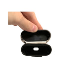 Dolce & Gabbana Black White Leather Scribble Embossed Logo Airpods Case SMY10603