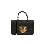 Dolce & Gabbana Black Silicone Devotion Heart Cover Hand Bag Airpod Case SMY10623