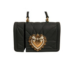 Dolce & Gabbana Black Silicone Devotion Heart Cover Hand Bag Airpod Case SMY10623