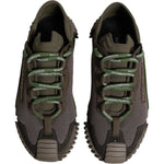 Dolce & Gabbana Army Green Low Top NS1 Men Sneakers Shoes MV6794-39