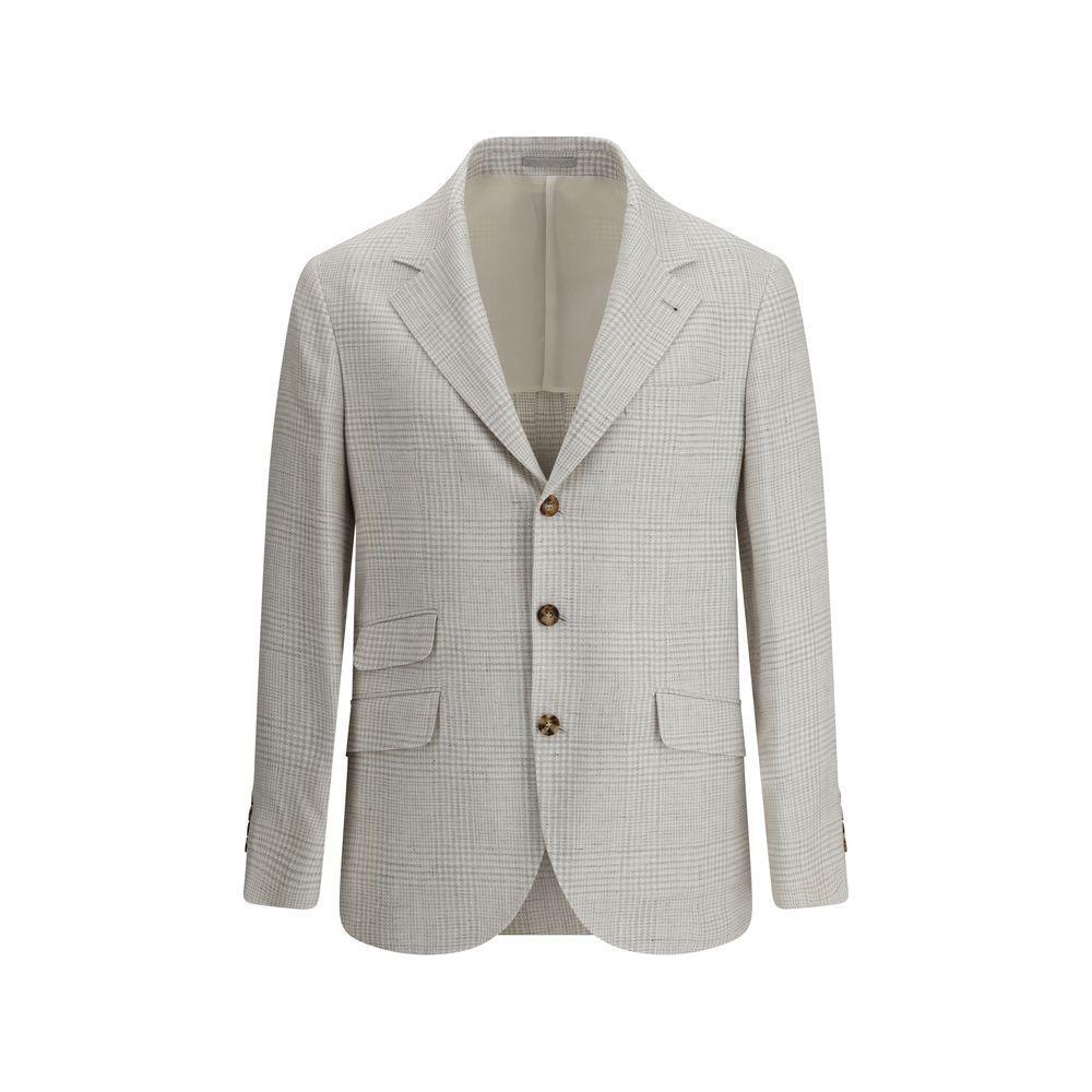 Brunello Cucinelli Single-breasted check Blazer BR-MR4807BWDC2271-IT52 | XL