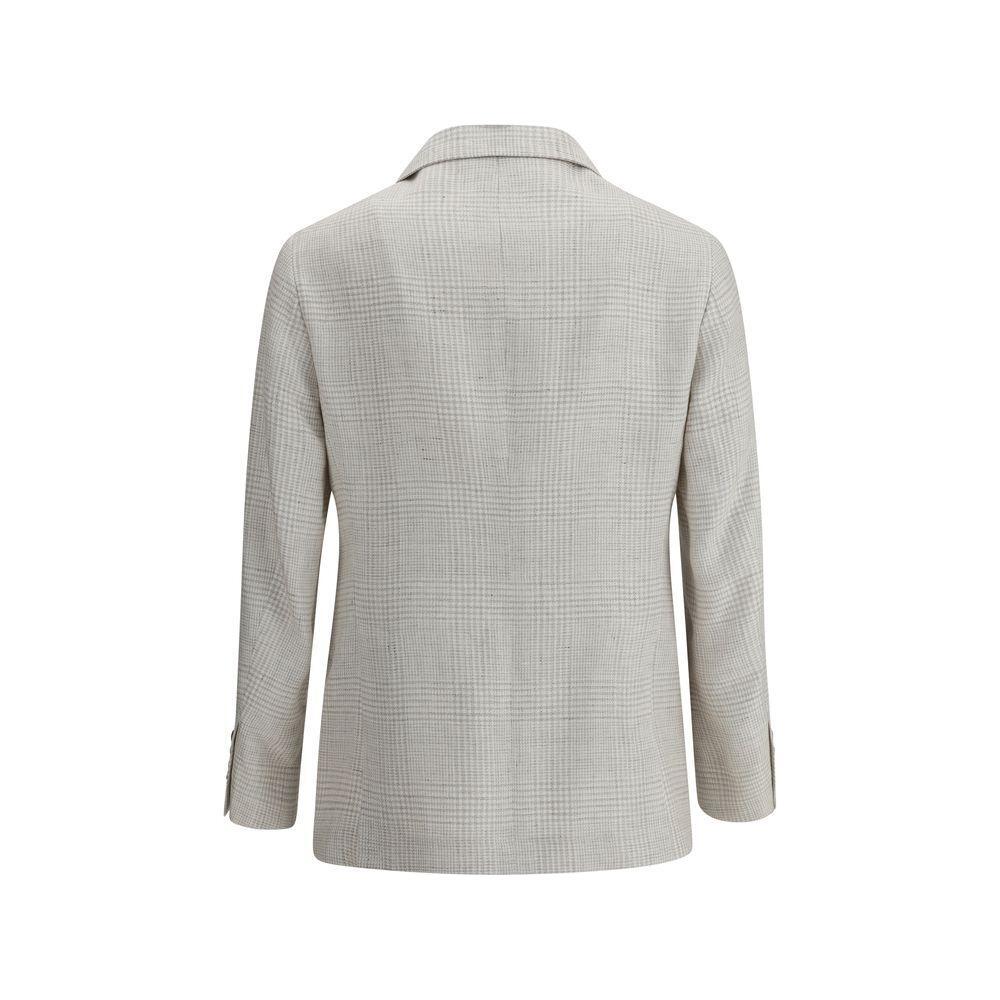 Brunello Cucinelli Single-breasted check Blazer BR-MR4807BWDC2271-IT52 | XL