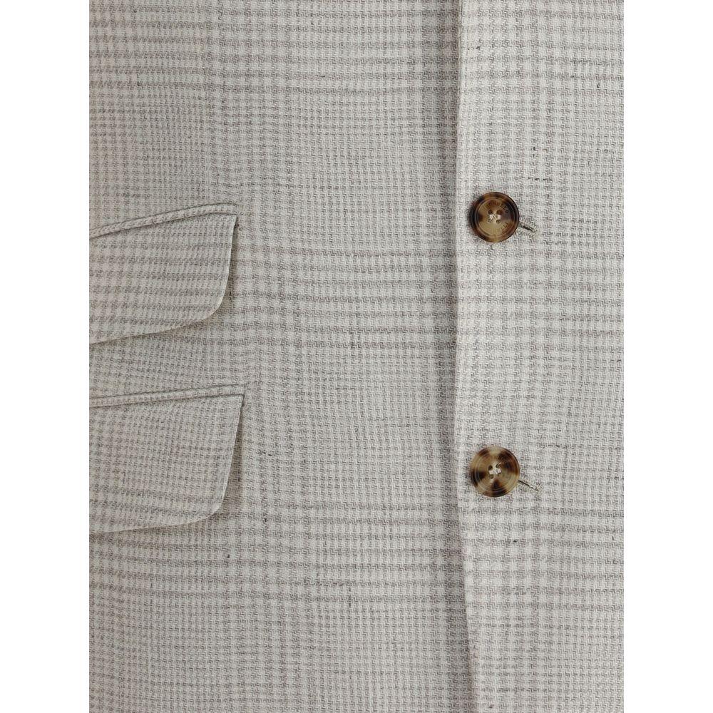 Brunello Cucinelli Single-breasted check Blazer BR-MR4807BWDC2271-IT52 | XL