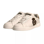 Dolce & Gabbana White Crown Patch Portofino Sneakers Shoes MV6850#1-43.5