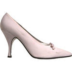 Dolce & Gabbana White Leather High Heels Women Pumps Shoes