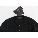 Dolce & Gabbana Gray Wool Button Cardigan Sweater SIG13356-2