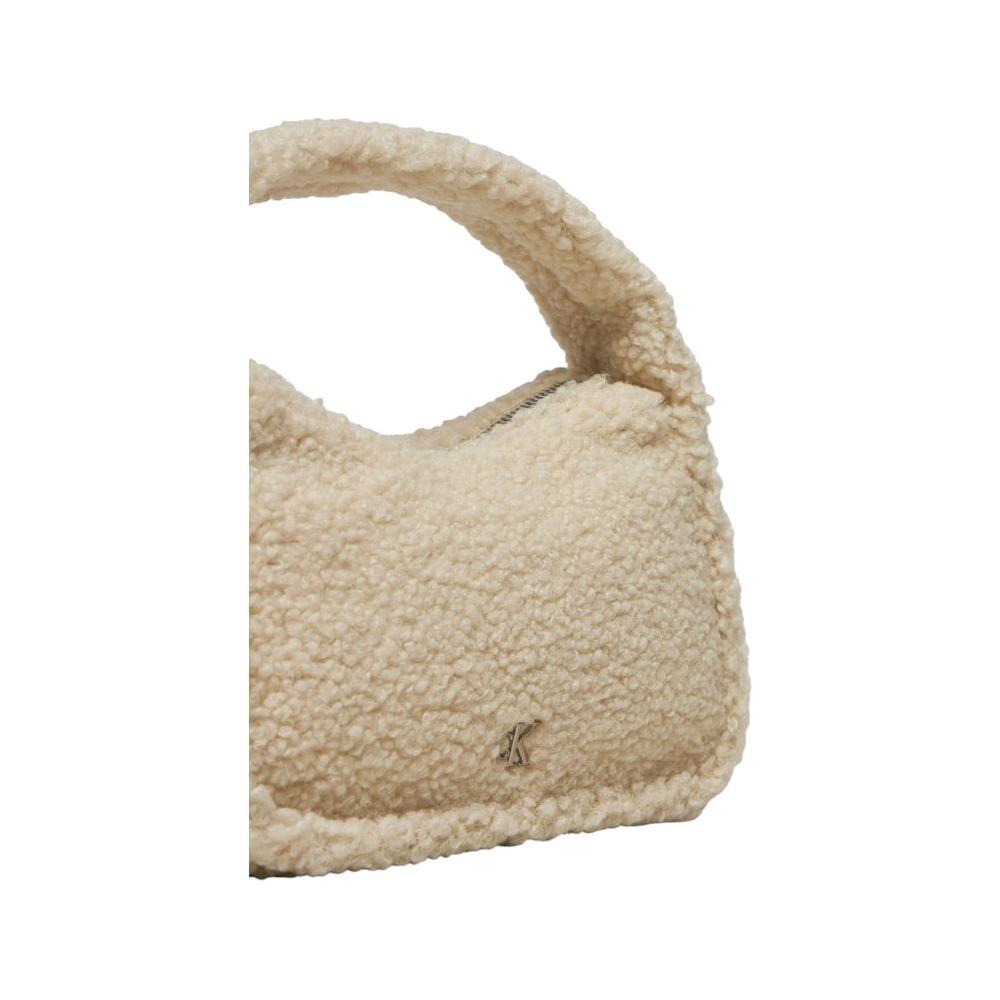 Calvin Klein Jeans Cream Recycled Polyester Handbag