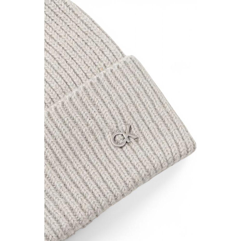 Calvin Klein Gray Wool Hat