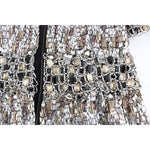 Dolce & Gabbana Crystal Silver Runway Handmade Dress SIG12480-1