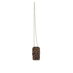 Dolce & Gabbana Brown Leopard Print Dauphine Leather Zip Around Wallet BAG4049