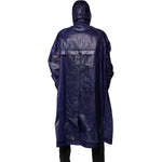 Dolce & Gabbana Dark Blue Cotton Hooded Men Raincoat Jacket