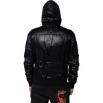 Dolce & Gabbana Black Nylon Hooded Full Zip Blouson Jacket
